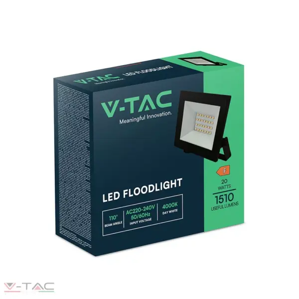 20W fekete LED reflektor