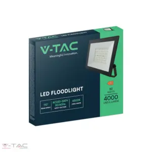 50W fekete LED reflektor