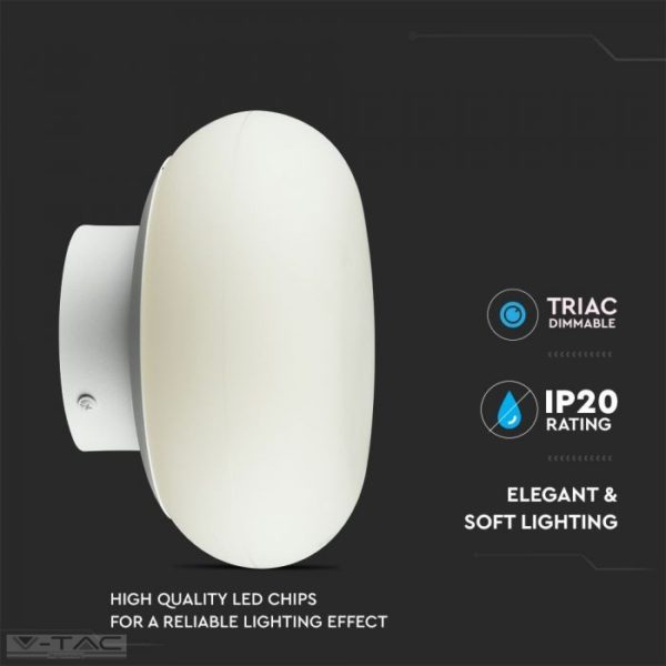 40W LED dimmelhető designer fali lámpa fehér 3000K - 40061