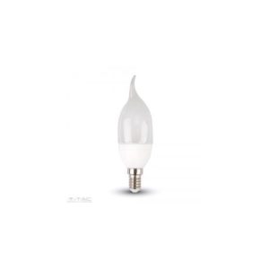 www.helloled.hu V-Tac 4W LED izzó E14 gyertyaláng Napfény fehér - 4156