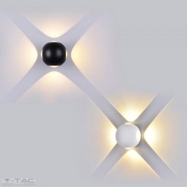 4W LED design gömb fali lámpa fehér IP65