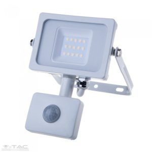 10W Mozgásérzékelős LED reflektor fehér IP65 6400K - PRO435