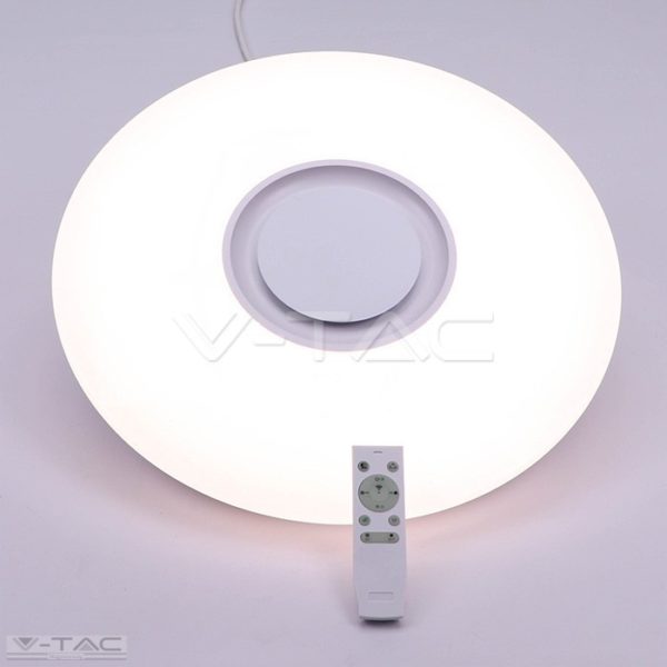 36W LED Smart mennyezeti lámpa csillogó hatású bura + Beépített hangszoró RGB+3 IN 1 - 1490