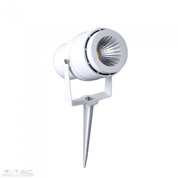 12W LED kerti tüske fehér, zöld fény - 7549