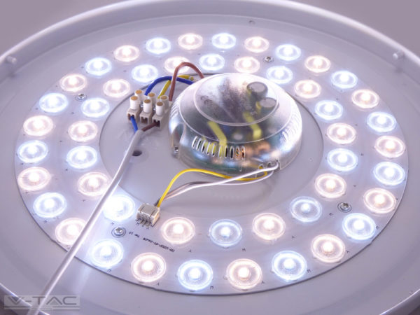 48W dimmelhető kristály hatású LED mennyezeti design lámpa 3 in 1 vezérlővel - 7600