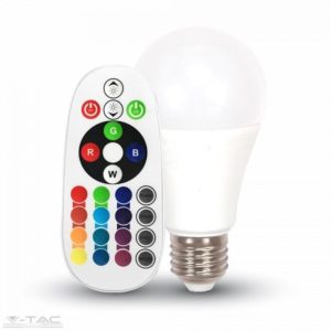 LED izzó - 9W E27 A60 RGB+WW 3000K távirányítóval - 2766