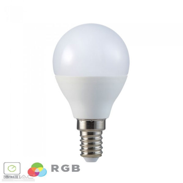 3,5W LED izzó E14 P45 RGB+CW 6400K - 2777