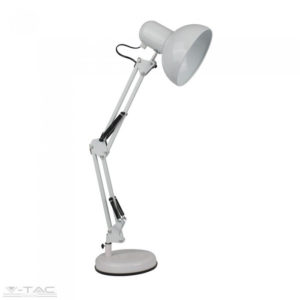 Állítható asztali lámpa E27 foglalattal fehér - 40351