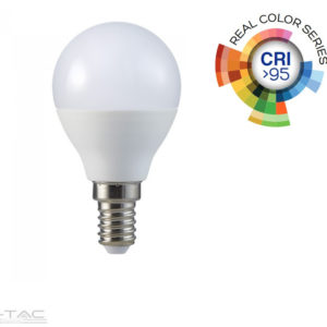 5,5W LED izzó CRI>95 E14 P45 6400K - 7490