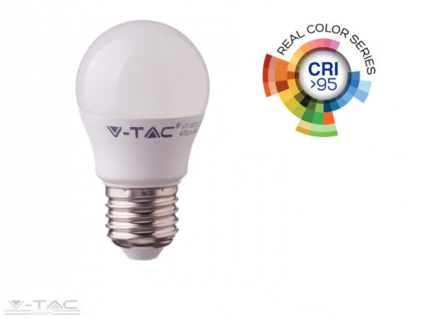 5,5W LED izzó CRI>95 E27 G45 2700K - 7491