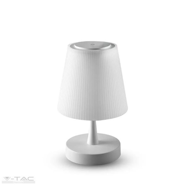 5W LED újratölthető asztali lámpa fehér - 8930