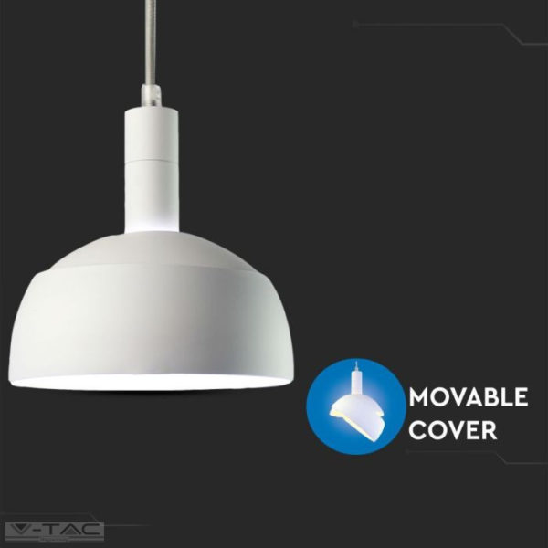 Fehér mozgatható búrájú design csillár E14 foglalattal - 3920