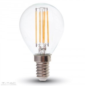 Retro LED izzó - 4W Filament E14 P45 4000K - 4425