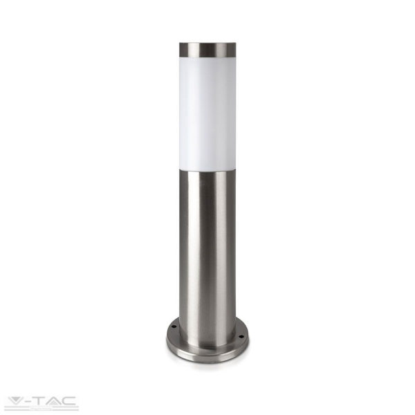 Ezüst rögzíthető kerti álló lámpatest E27 foglalattal acél váz IP44 - 8958