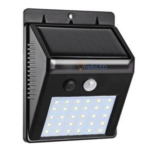 Solar LED lámpa 3 W-os, alkonykapcsolóval, mozgásérzékelővel