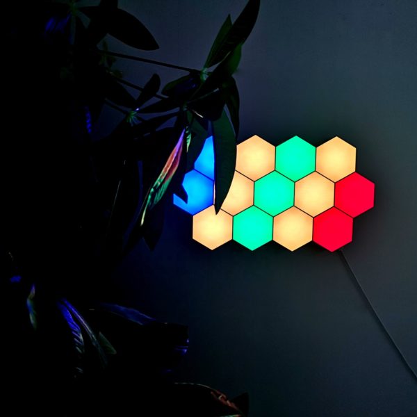 Érintős hexaled modul, távirányítós, RGB, Quantum