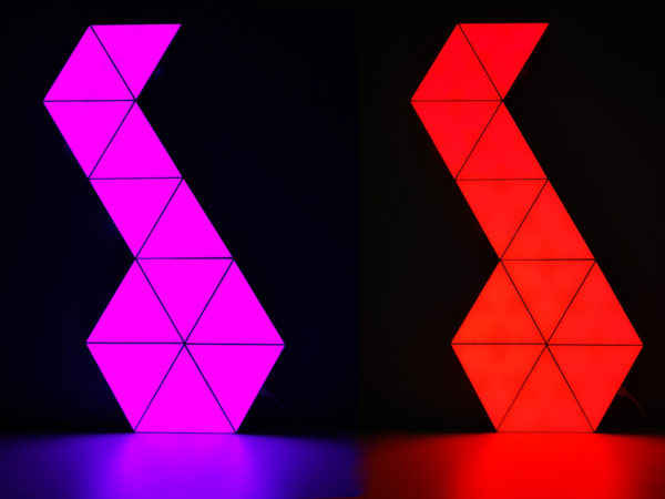 Érintős háromszög led modul, 12V, távirányítós, RGB, Quantum