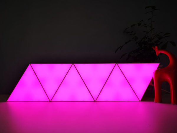 Érintős háromszög led modul, 12V, távirányítós, RGB, Quantum