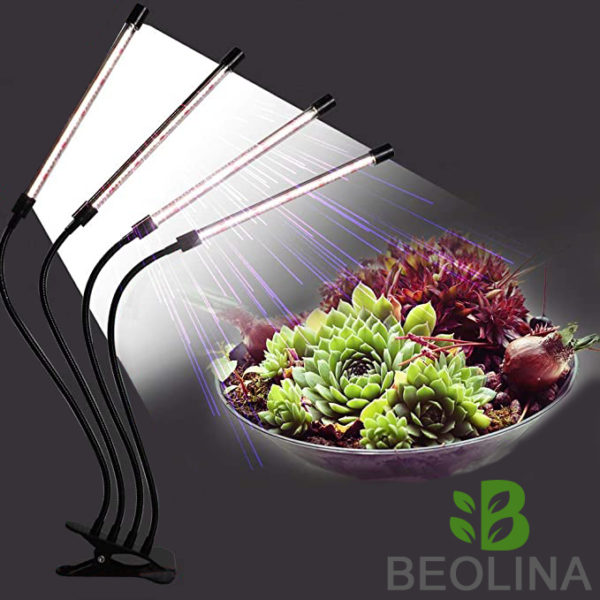 Beolina 4 karos növénynevelő LED, olvasó- és munkalámpa - fehér