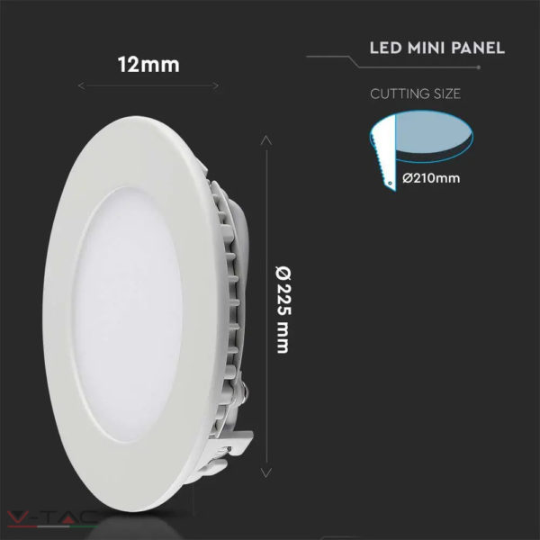 18W Kör Premium LED Panel süllyeszthető