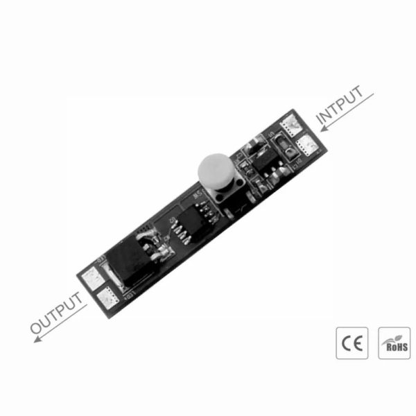 Profilba építhető érintőgombos dimmerkapcsoló 12/24V 8A - BS001