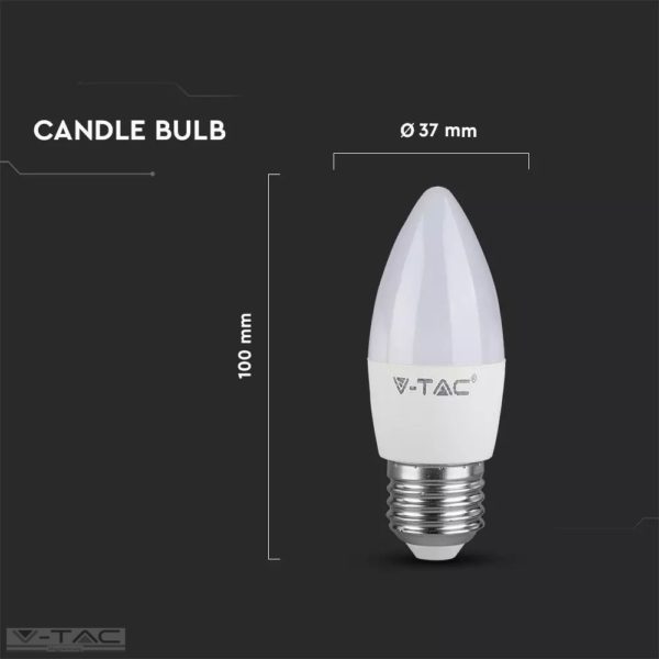 4,5W LED izzó E27 gyertya