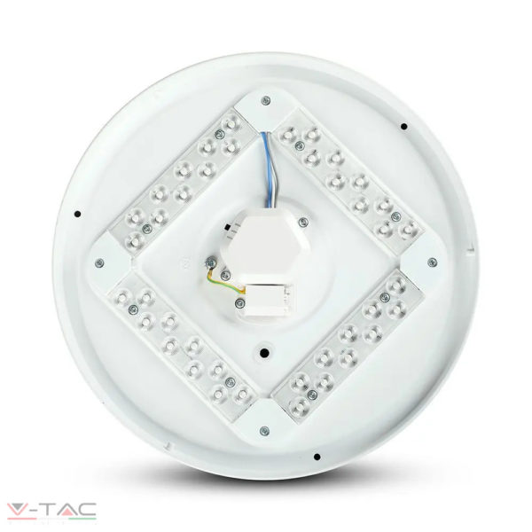 12W LED opál búrás kör mennyezeti lámpa állítható színhőmérséklet - 217603