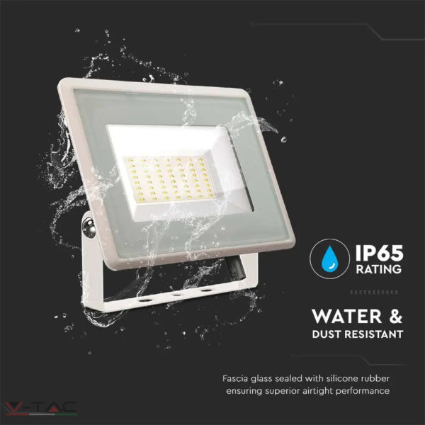 50W fehér LED reflektor F széria IP65
