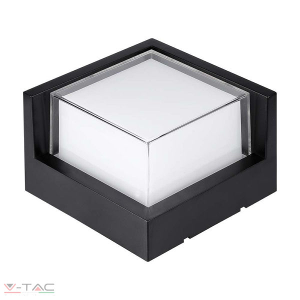 LED fali lámpa négyszög fekete