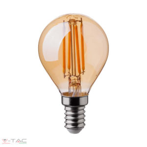 4W Retro LED izzó E14 Filament P45 szabadalmi borostyán burkolat 2200K - 214499