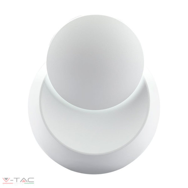 5W LED fali lámpa fehér forgatható kör