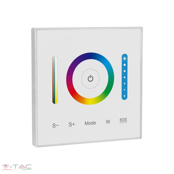 HelloLED V-Tac Süllyeszthető fali vezérlő 3 in 1 (RGB, RGBW, RGB+CCT) 10A - 2915