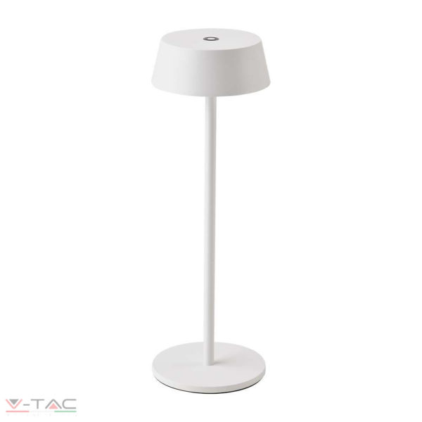 HelloLED V-Tac 2W fehér LED újratölthető asztali lámpa