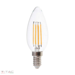 6W Retro LED izzó Filament E14 gyertya