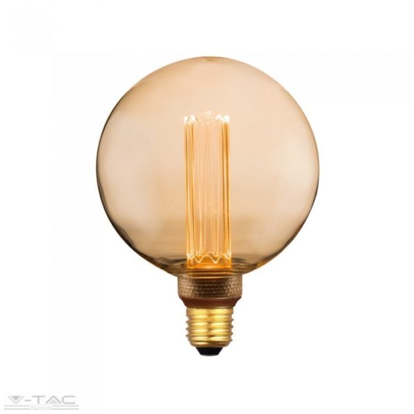 HelloLED V-Tac 4W Vintage Retro LED izzó borostyán burkolat G125 E27 1800K - 217475