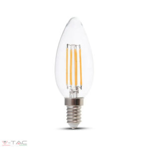 HelloLED V-Tac 4W Dimmelhető Retro LED izzó E14 gyertya