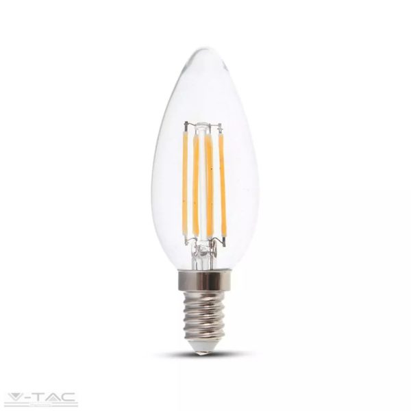 6W Retro LED izzó Filament E14 Gyertya