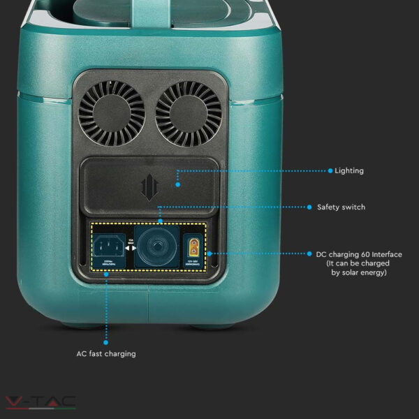 HelloLED V-Tac 1000 W-os hordozható akkumulátor - 11443