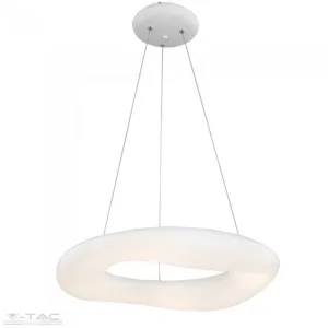 38W LED dimmelhető design csillár kör fehér - 213959