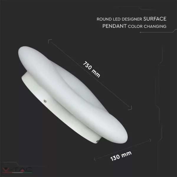 82W LED dimmelhető design csillár kör fehér - 213969