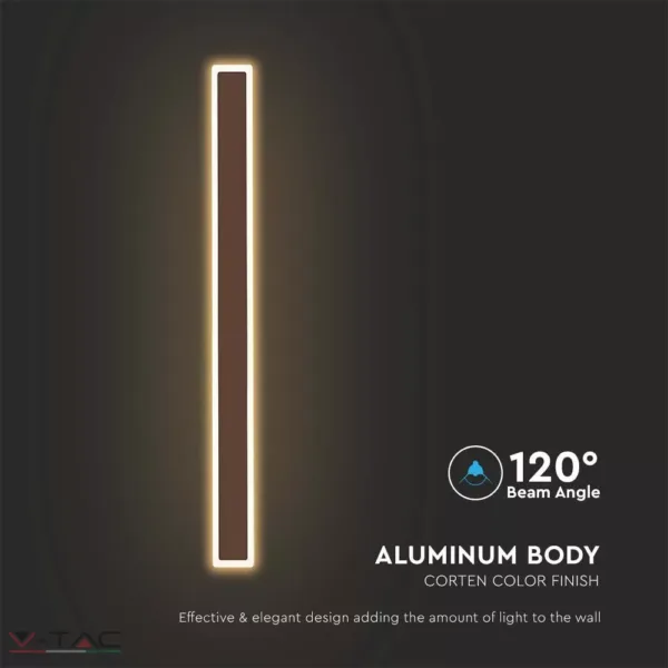 HelloLED 17W LED corten fali lámpa IP65