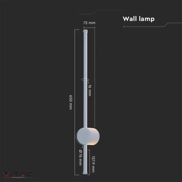 HelloLED 12W LED fehér fali lámpa IP65