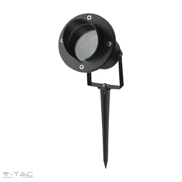 Fekete kerti tüske GU10 foglalattal IP65