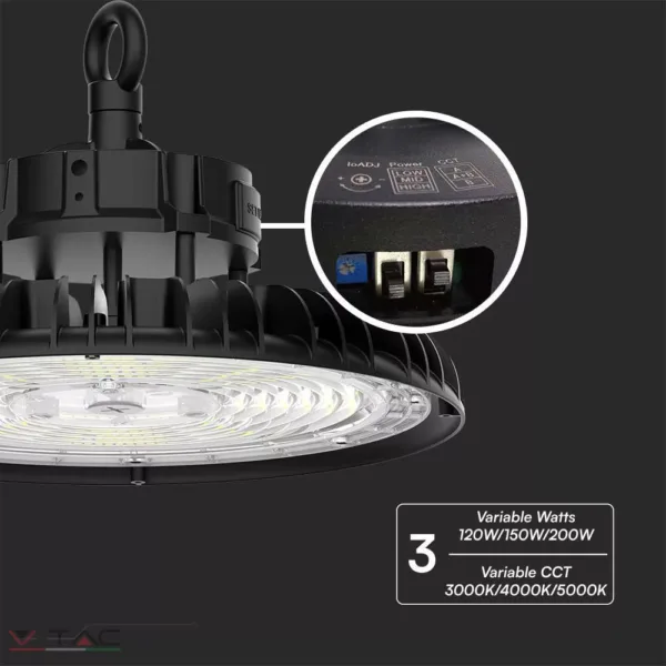 HelloLED 200W LED csarnoklámpa 3in1 CCT IP65 - 10467