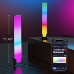 LED lámpa szett , 2 db , 28 cm, távirányítóval , RGB + IC (digitális) , dimmelhető , USB , WIFI/Bluetooth , TUYA , LEDISSIMO AMBIENT TikTok LIGHT