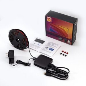 Digitális LED szalag szett HDMI BOX-al , TV képernyő követő funkcióval , RGB + IC (digitális) , dimmelhető , 5.5m , WIFI/Bluetooth , TUYA , LEDISSIMO AMBIENT TikTok LIGHT