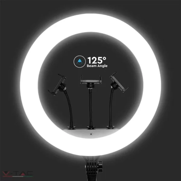 55W LED Selfie lámpa asztali 3 állvánnyal és távirányítóval 3200K-5800K - 23047