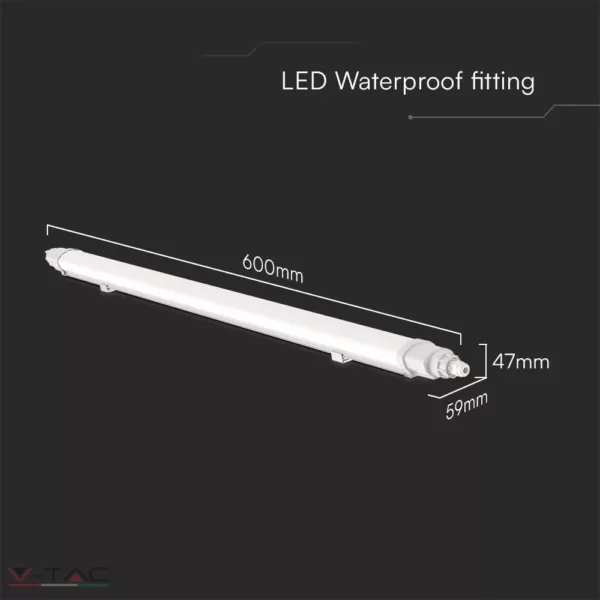 HelloLED 18W LED vízálló lámpa L-SERIES 600mm toldható