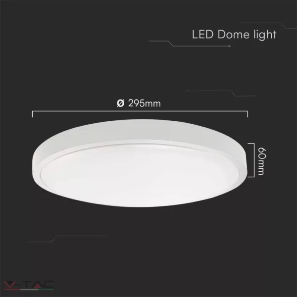 HelloLED 24W LED mennyezeti lámpa kerek fehér IP44