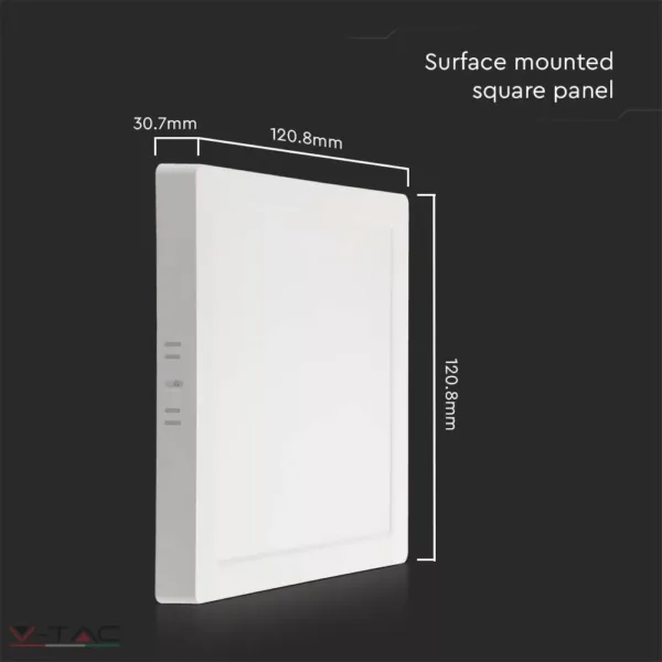 6W Négyszög falon kívüli LED panel